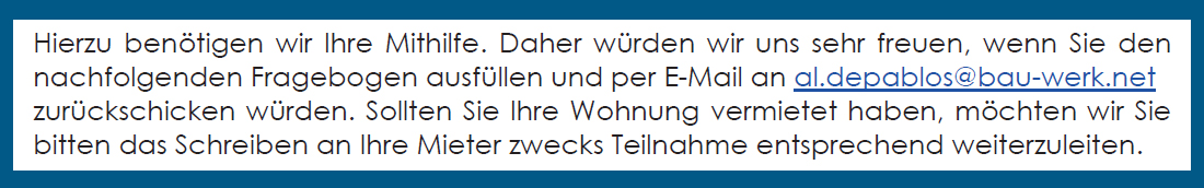 Bau-Werk Umfrage