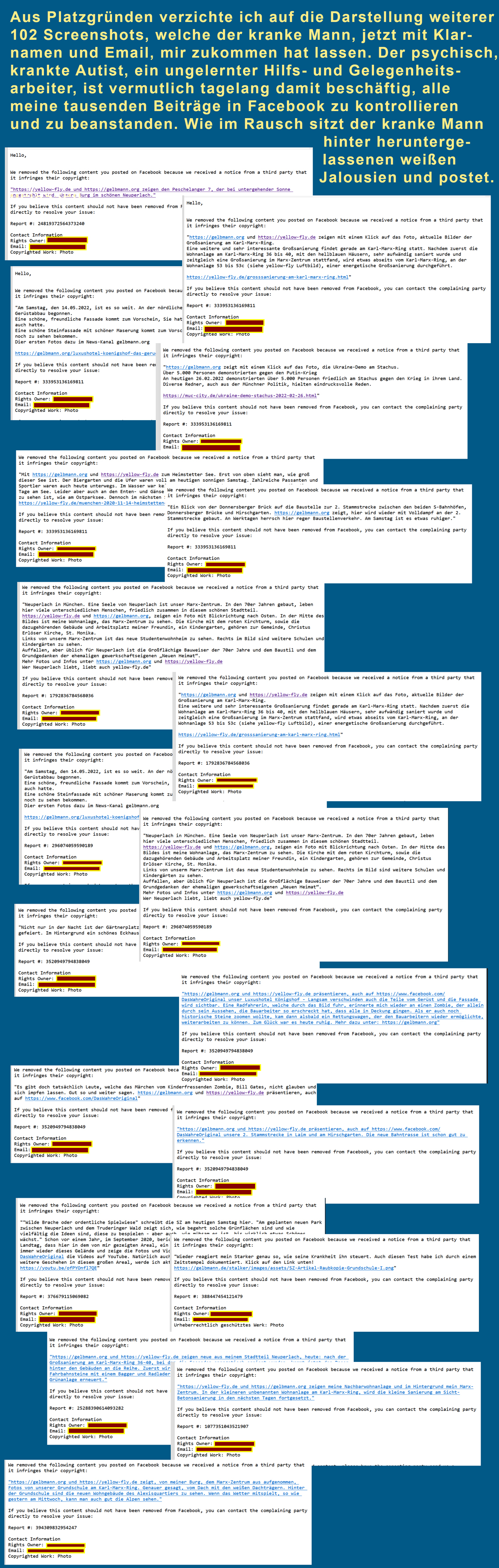 Stalker {#klarmname} will mich rausekeln aus Faceboorg